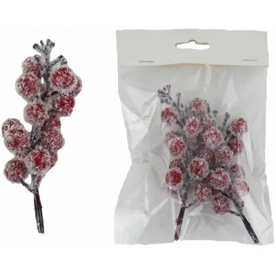 MOREX, s.r.o. Bobule červené ojíněné 2 ks – Zbozi.Blesk.cz