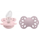 Bibs anatomické dudlíky silikon 2 ks Infinity Blossom dusky lilac – Sleviste.cz