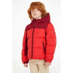 Tommy Hilfiger dětská bunda červená