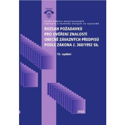 Rozsah požadavků pro ověření znalostí obecně závazných předpisů podle zákona č. 360/1992 Sb. (18. vy – Zboží Mobilmania