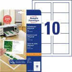Avery Zweckform 85x54 mm, 200g, 10 listů, matné, bílé C32011-10 – Hledejceny.cz