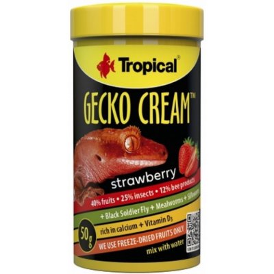 Tropical Gecko Cream Strawberry 100 ml, 55 g – Zboží Dáma
