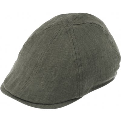 Fiebig pánská letní lněná bekovka duck cap olivová 100 % len – Hledejceny.cz