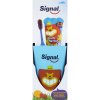 Kosmetická sada Signal Fruity dětská zubní pasta 50 ml + zubní kartáček měkký + kelímek dárková sada