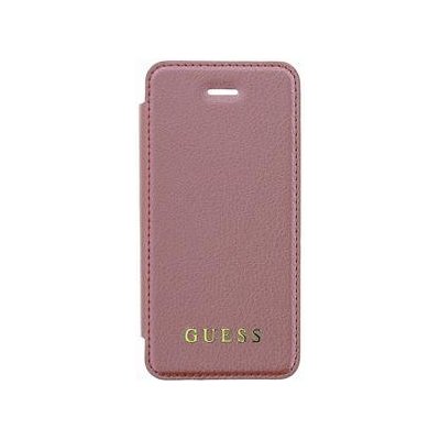 Pouzdro Guess Iridescent knížkové iPhone 5 / 5S / SE růžové – Zboží Mobilmania