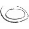 Steel Jewelry set řetízek a náramek jemný z chiurgické oceli SET160120