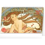 NOTIQUE Stolní Alfons Mucha 23,1 x 14,5 cm 2027 – Zboží Mobilmania