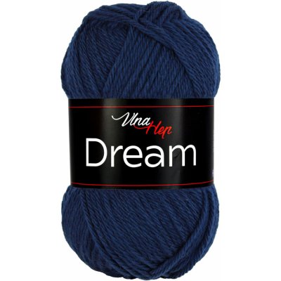 Pletací příze Vlna Hep DREAM 6409 námořnicky modrá, 100% merino vlna, jednobarevná, 50g/125m – Zboží Mobilmania