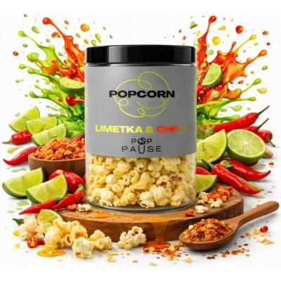 Pop Pause Popcorn Limetka & Chilli 1000 ml 50 g – Zboží Dáma