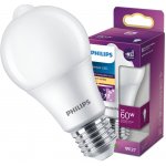 Philips LED Sensor 60W A60 E27 teplá bílá – Zboží Živě