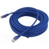 síťový kabel Gembird PP6A-LSZHCU-B-15M patch, S/FTP, 6a, drát, Cu, LSZH, 15m, modrý