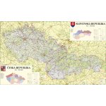 Česká a Slovenská republika - nástěnná mapa 160 x 110 cm, laminovaná s očky – Hledejceny.cz