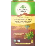 ORGANIC INDIA TULSI SE ZELENÝM ČAJEM A AŠVAGANDOU 25 sáčků – Hledejceny.cz