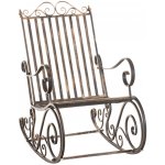 Design-Shop Kovové houpací křeslo Smile Bronzová – Zbozi.Blesk.cz