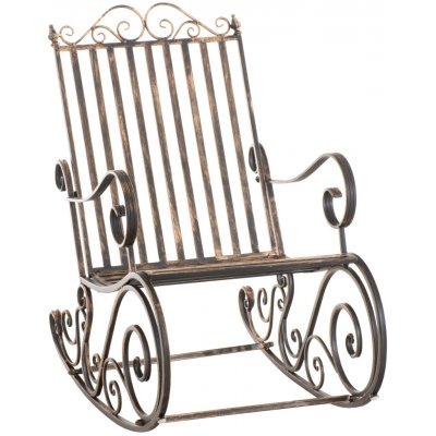 Design-Shop Kovové houpací křeslo Smile Bronzová – Zbozi.Blesk.cz