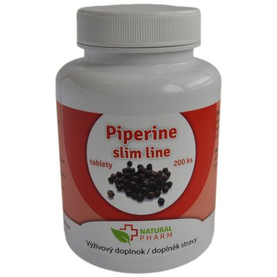 Natural Pharm Piperine slim line 200 tablet – Zboží Mobilmania