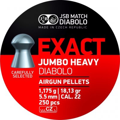 Diabolky JSB Exact Jumbo Heavy 5,52 mm 250 ks – Zboží Dáma