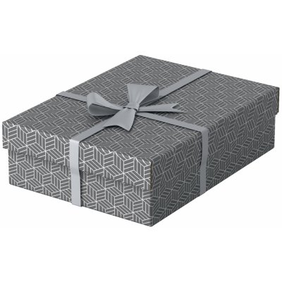 Esselte -Krabice úložná M / šedá / 360 x 265 x 100 mm / 3 ks – Hledejceny.cz