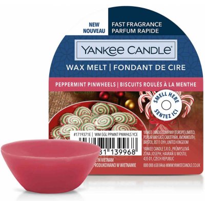 Yankee Candle Peppermint Pinwheels Vosk do aromalampy 22 g – Hledejceny.cz