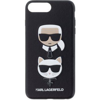 Pouzdro Karl Lagerfeld Karl and Choupette Hard Case iPhone 7/8 Plus černé