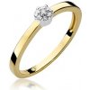Prsteny Nubis zlatý zásnubní prsten s diamanty W 100GWC