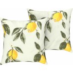LIVARNO home Renforcé 2 ks citronová/zelená 50 x 60 cm – Sleviste.cz