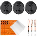 K&F Concept sada krytek objektivu 67 mm 9 v 1 (3× krytka, 3× poutko, 3× utěrka) – Hledejceny.cz