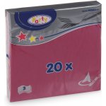 Mazurek Ubrousek bordový 20ks 3V Party 33x33cm – Zboží Mobilmania