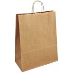 Toptwist Papírová taška hnědá 32x14x42 kroucené ucho – Zboží Dáma