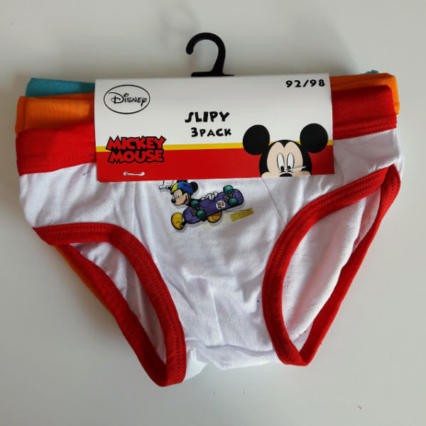Disney chlapecké slipy Mickey Mouse 3 pack od 99 Kč - Heureka.cz