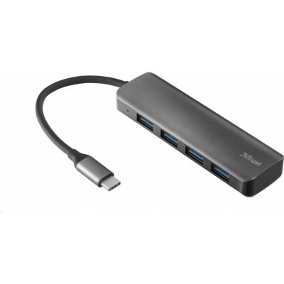 Trust Halyx Aluminium USB-C to 4-Port USB-A 3.2 Hub 23328 – Sleviste.cz