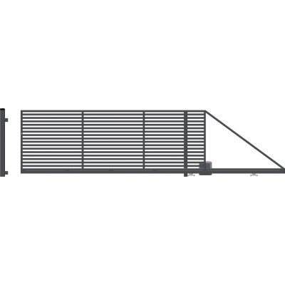 Arizona brána posuvná, šířka 4000 x výška 1490 mm, s pohonem PRAVÁ – Sleviste.cz