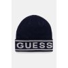 Dětská čepice Guess logo beanie tmavomodrá z tenké pleteniny M4BZ06.Z3H82