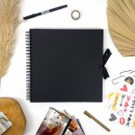 Papermania Velké Scrapbook Album 30x30 cm 42 listů - Černé – Hledejceny.cz