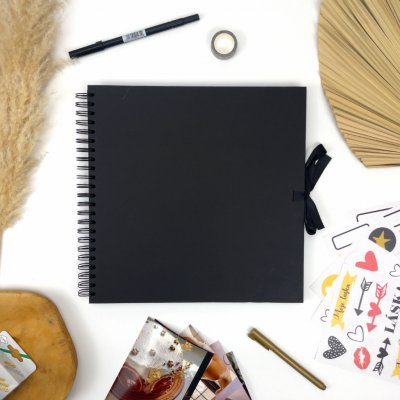 Papermania Velké Scrapbook Album 30x30 cm 42 listů - Černé – Hledejceny.cz