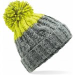 Beechfield B437 čepice Apres light grey/ ​citron – Hledejceny.cz