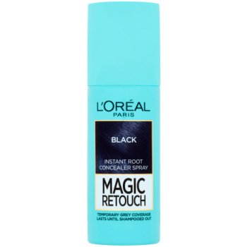 L'Oréal Magic Retouch Instant Root Concealer Spray vlasový korektor šedin a odrostů 01 Black 75 ml