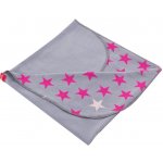 BeeMy Letní deka GREY PINK STARS – Sleviste.cz