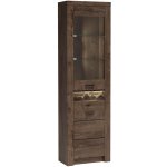 Indianapolis T - vitrína rohová I23 - jasan tmavý – Sleviste.cz