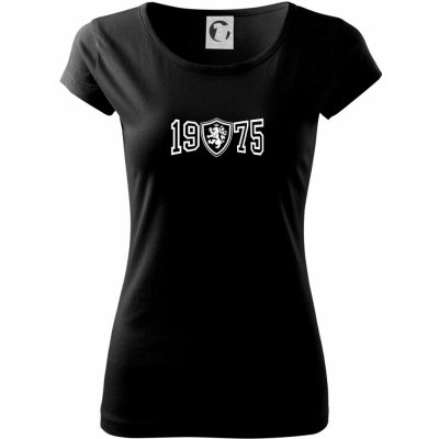 Narozeninový motiv znak 1975 Pure dámské triko Černá