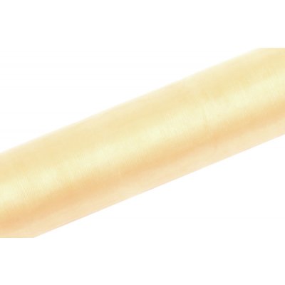 PartyDeco.pl Organza KRÉMOVÁ, šířka 16 cm, návin 9 m – Zboží Dáma