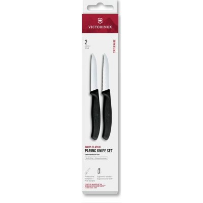 Victorinox Swiss Classic paring knife set 2pcs 8cm straight/wavy black box – Hledejceny.cz