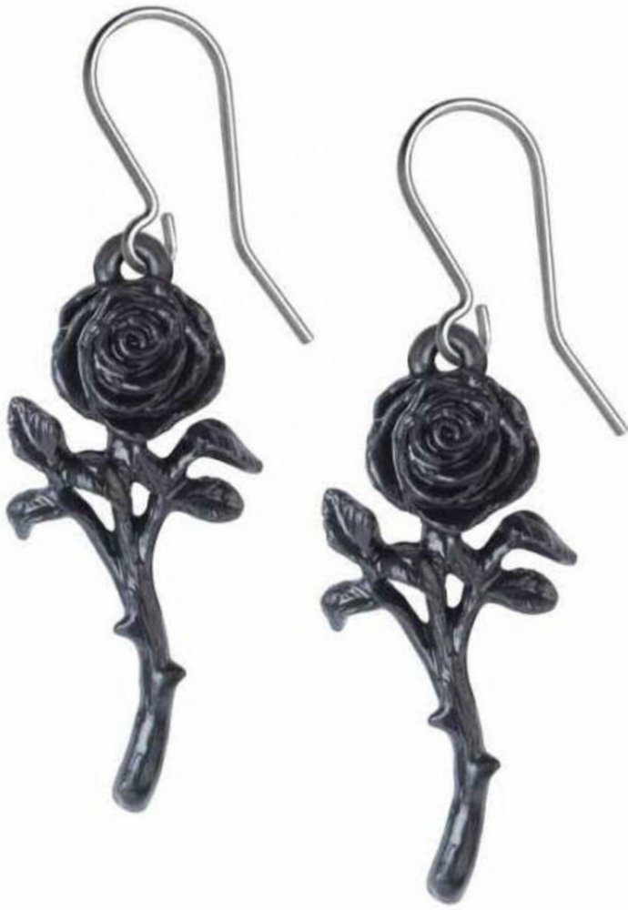 Alchemy Gothic náušnice Romance Of The Black Rose E421 | Srovnanicen.cz