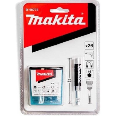 sada bitů Makita B-48773 26 ks, adaptér 80mm – Zboží Mobilmania