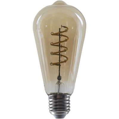 Diolamp LED Spiral Filament žárovka Amber ST64 4W/230V/E27/1800K/270Lm/360°/Dim – Hledejceny.cz