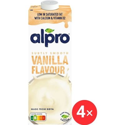 Alpro sójový nápoj s vanilkovou příchutí 4 x 1 l – Zboží Dáma