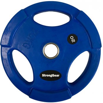 StrongGear pogumované Tri-Grip kotouče 20 kg 50mm