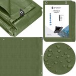 Springros Krycí plachta s oky 4x7 m 120g PE zelená PROTECT GA2129-XG – Zboží Dáma