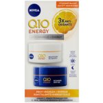 Nivea Q10 Energy Energizující denní a noční krém proti vráskám 2 x 50 ml dárková sada – Zboží Dáma