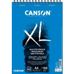 Canson XL Mixed Media Skicák v kroužkové vazbě A4 160g 50 listů – Hledejceny.cz